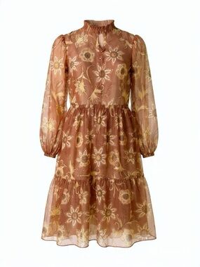 SHEIN White Lined Dress with Black Brand Tag-A21